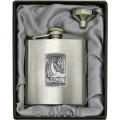 8oz 'Gothic Celtic Dragon' Heavy Gauge Premium Satin Flask & Funnel Gift Set