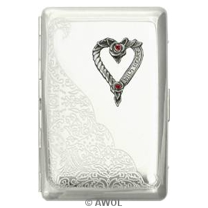 "Wild Heart" Ultra Slim King Diagonal Florentine Card Case